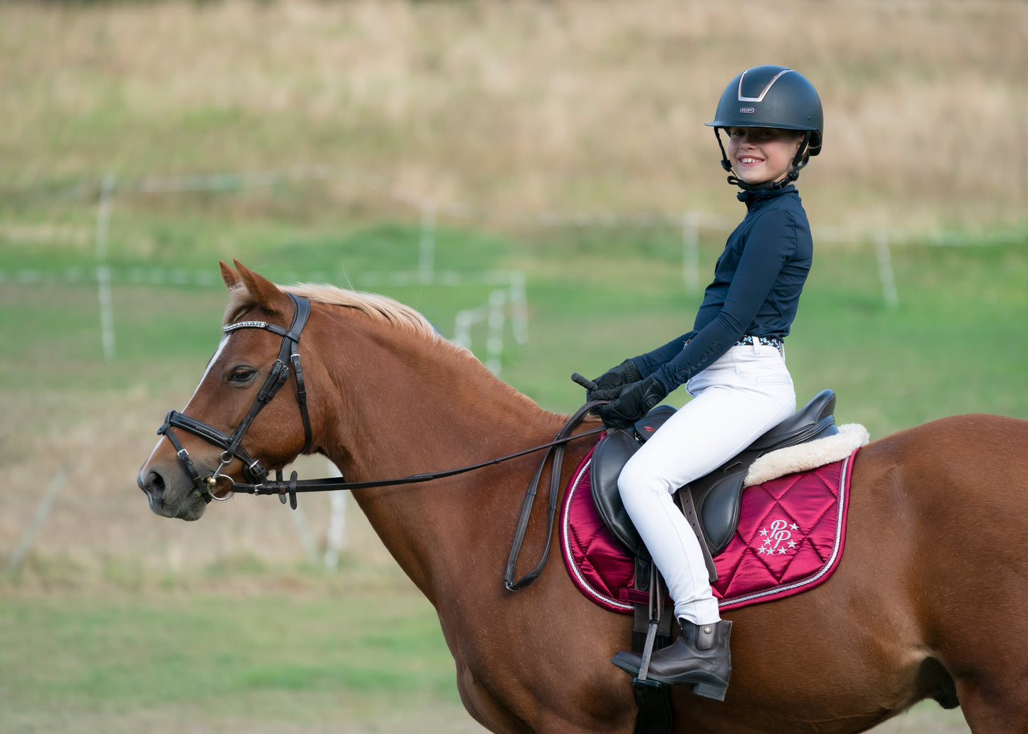 Burgundy Satin Saddle Pads - Jump, GP, and Dressage cuts