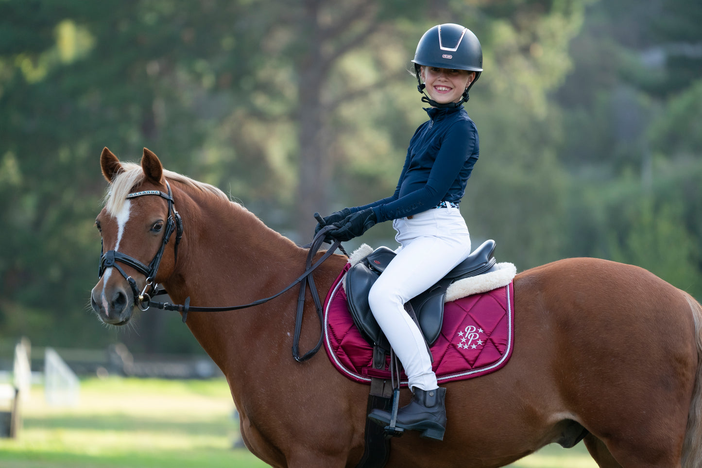 Burgundy Satin Saddle Pads - Jump, GP, and Dressage cuts