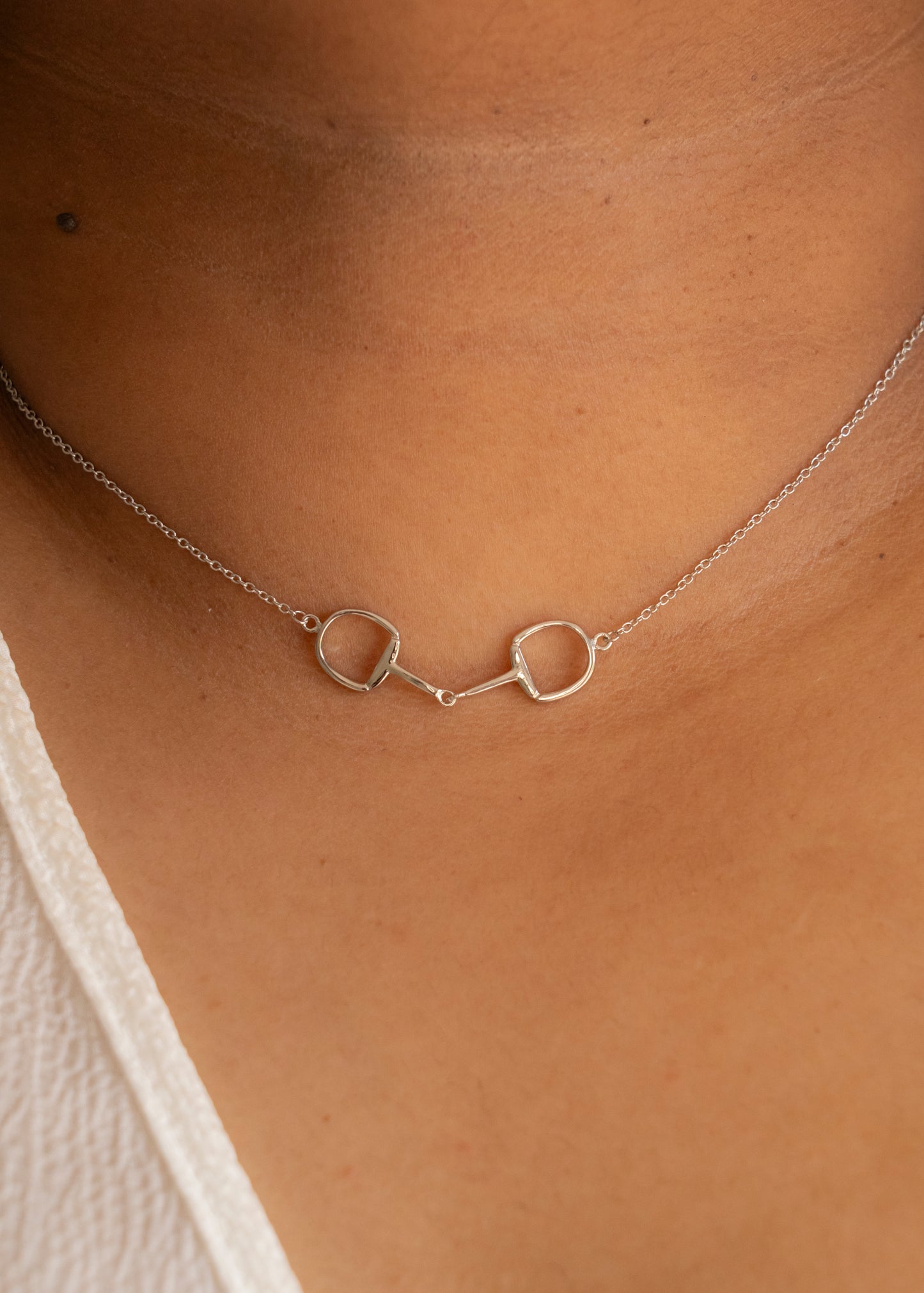 "Snaffle" Sterling Silver Necklace