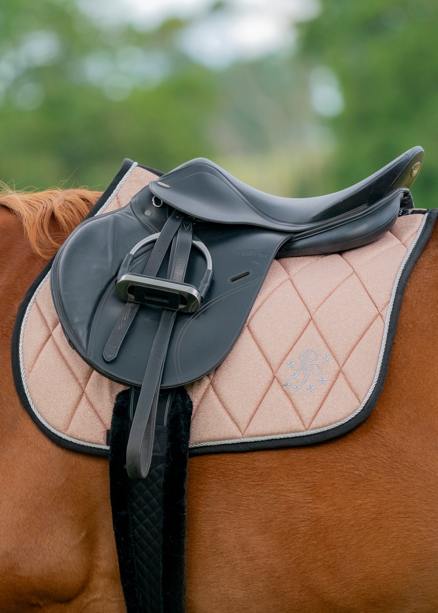 Rose Gold Glitter GP Saddle Pad