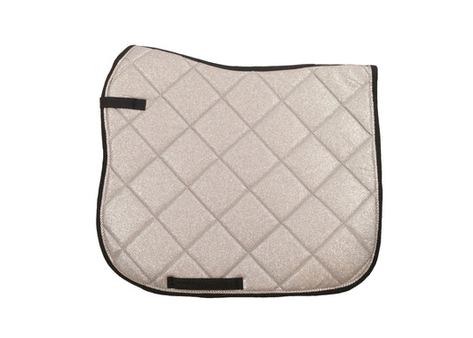 Silver Glitter Saddle Pads - Jump, GP, and Dressage cuts