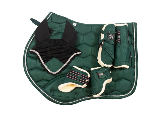 SECONDS "Absinthe" Hunter Green Suede Jump Set