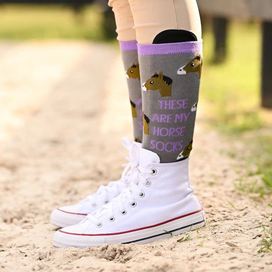 Purple Horse Socks