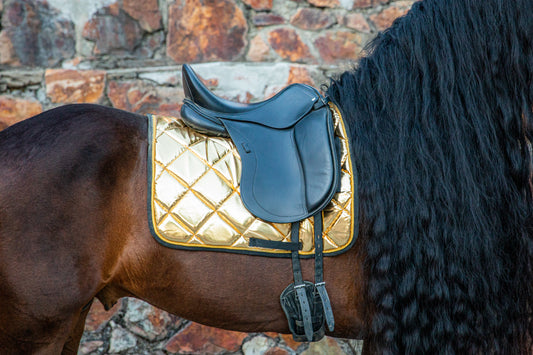 Gold Dressage Saddle Pad