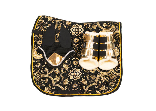 Black Jacquard Dressage Set