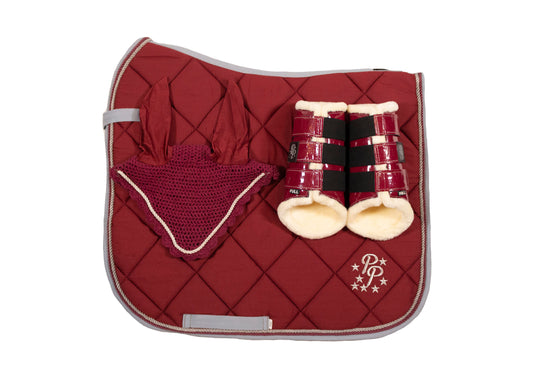 Burgundy/Grey Dressage set