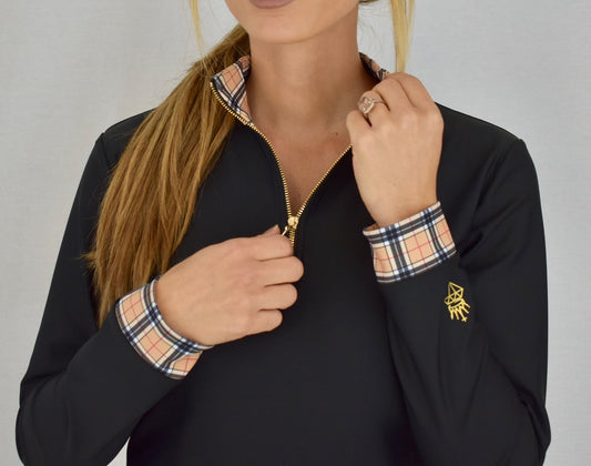 Black Plaid Baselayer