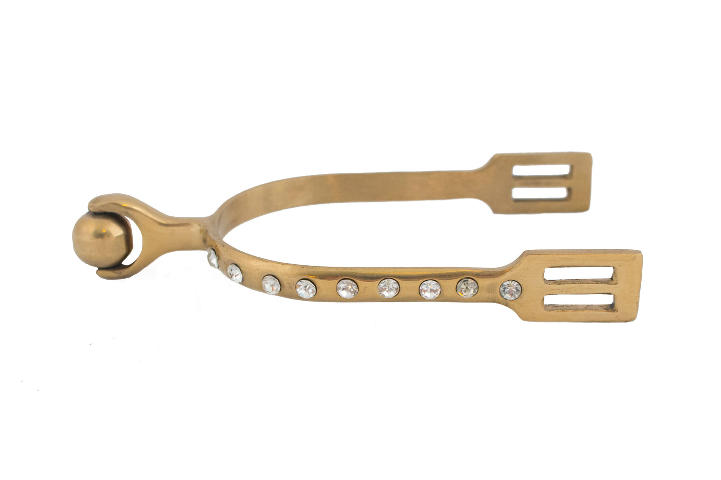 Gold Crystal Roller Ball Spurs