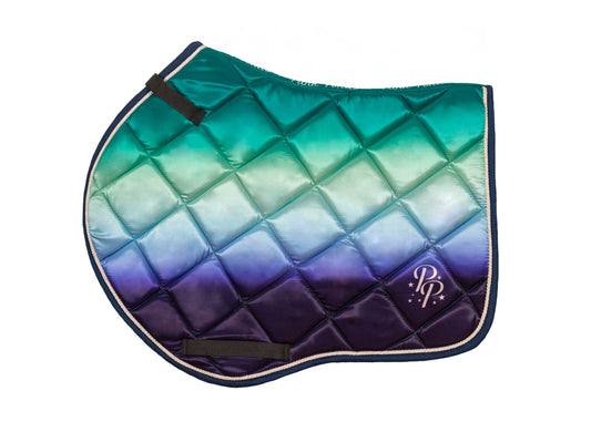 Ocean Ombré Saddle Pads - Jump and Dressage cuts
