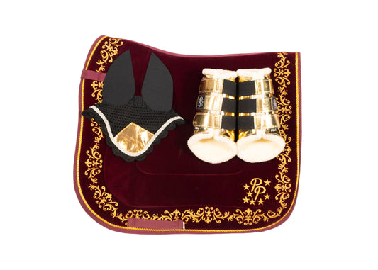 Plum Velvet Baroque Dressage Set
