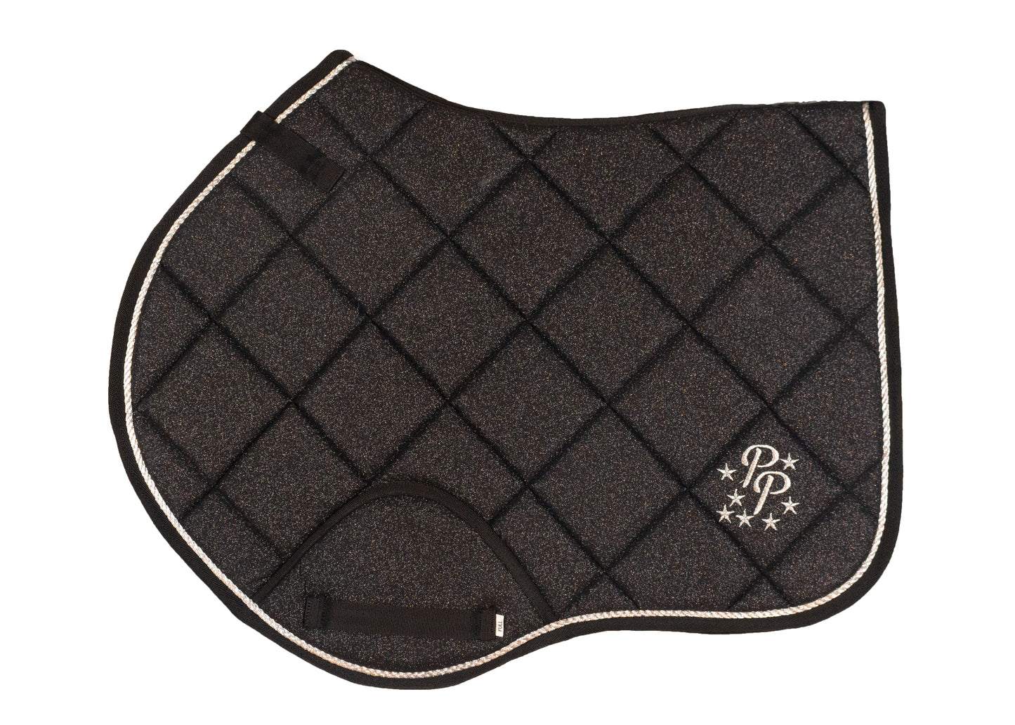 Black Glitter Jump Saddle Pad