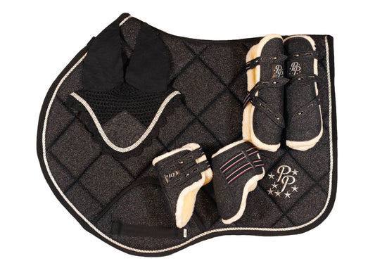 Black Glitter Jump Set