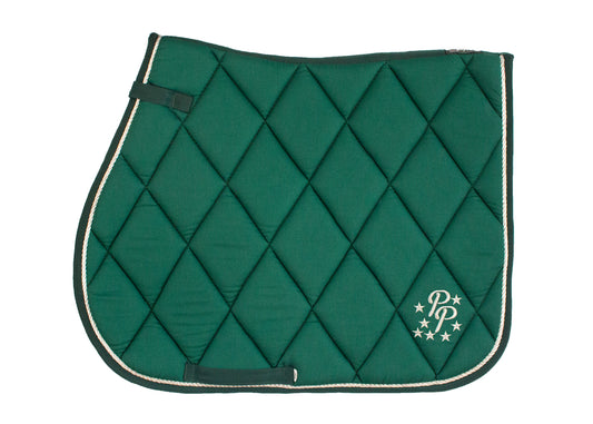 Hunter Green Saddle Pads - Jump, GP, and Dressage cuts