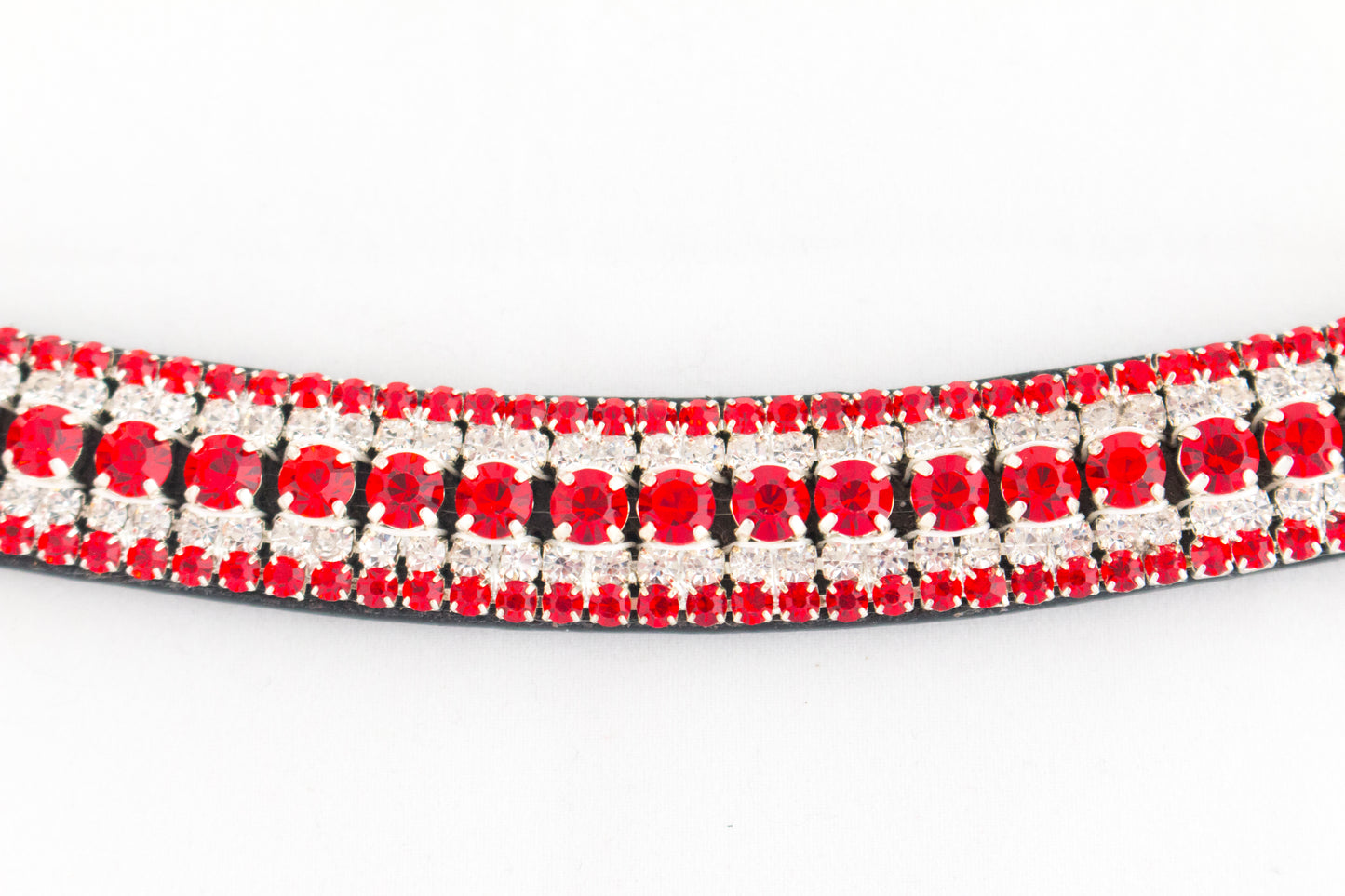 Black Leather Bling Browbands