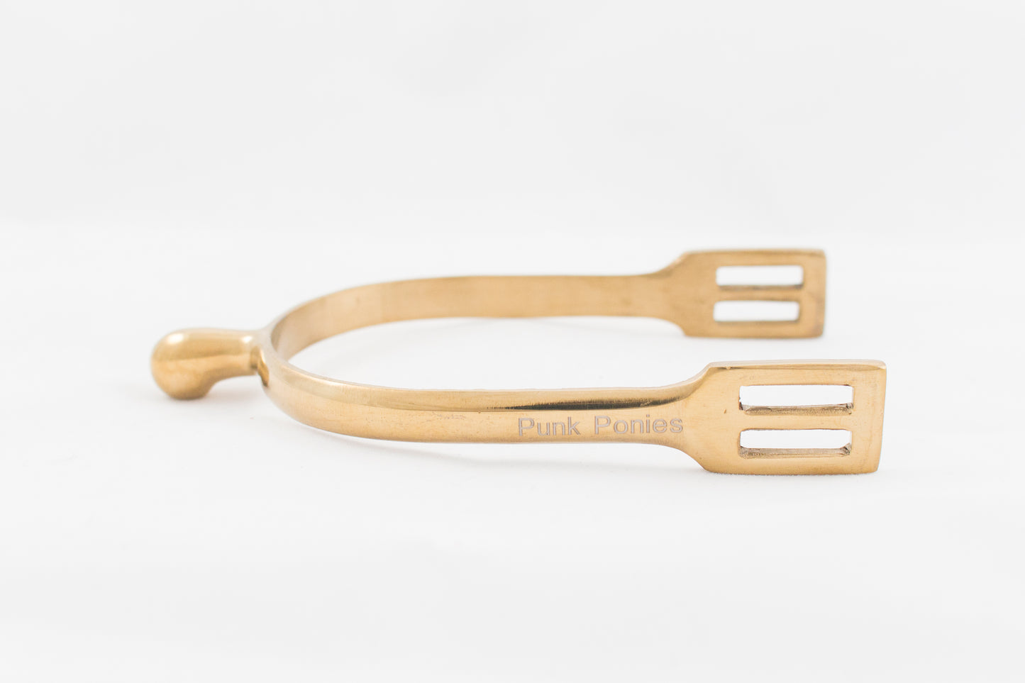 Gold Blunt End Spurs
