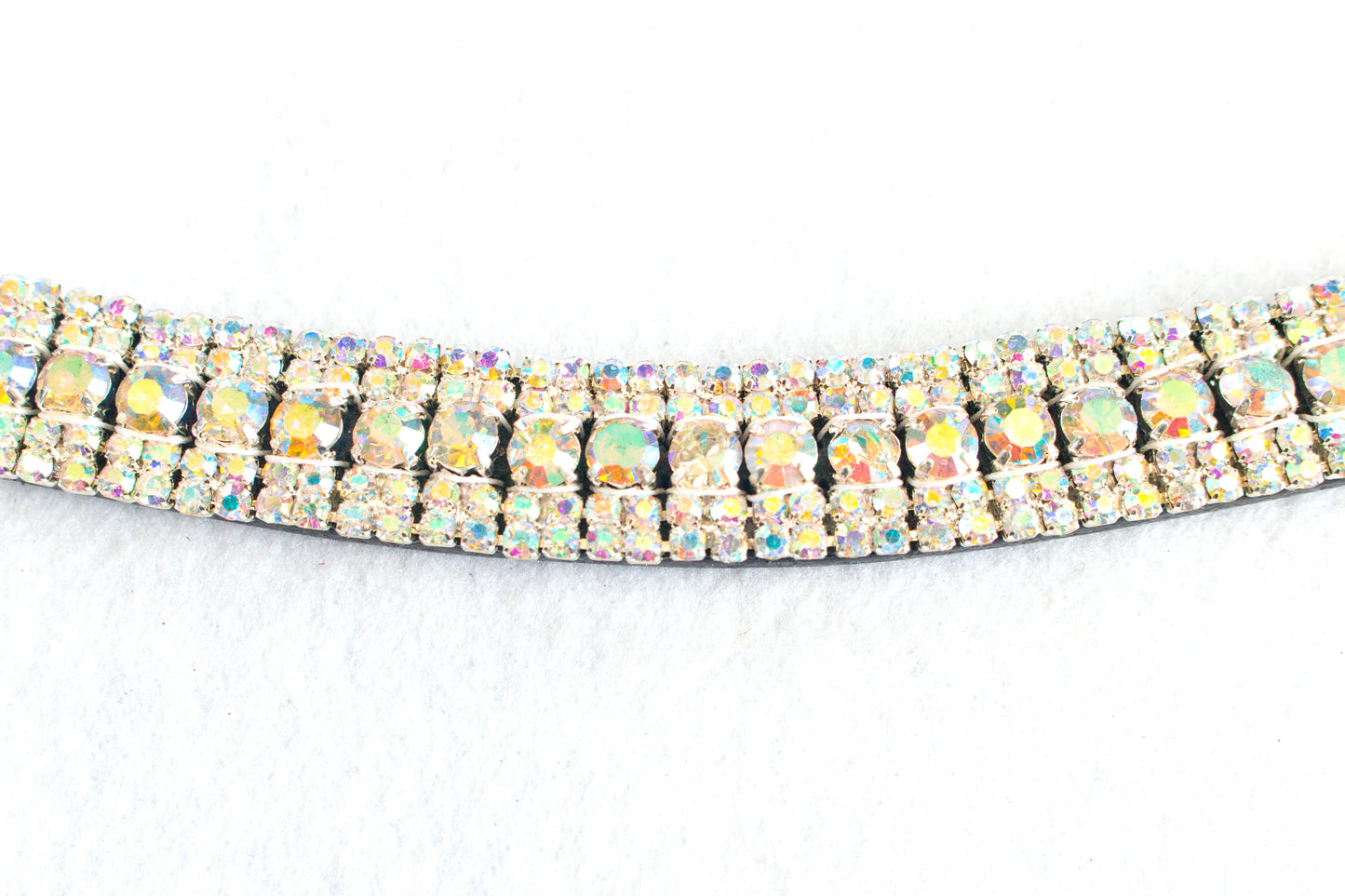 Black Leather Bling Browbands