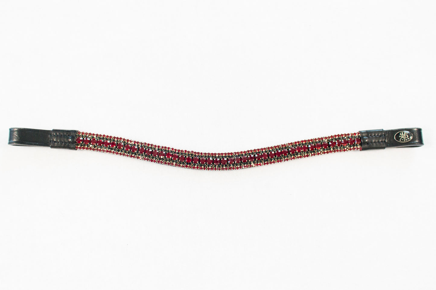 Black Leather Bling Browbands