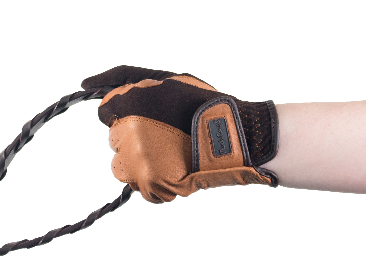 Brown/Tan Suede and Napa Leather Gloves