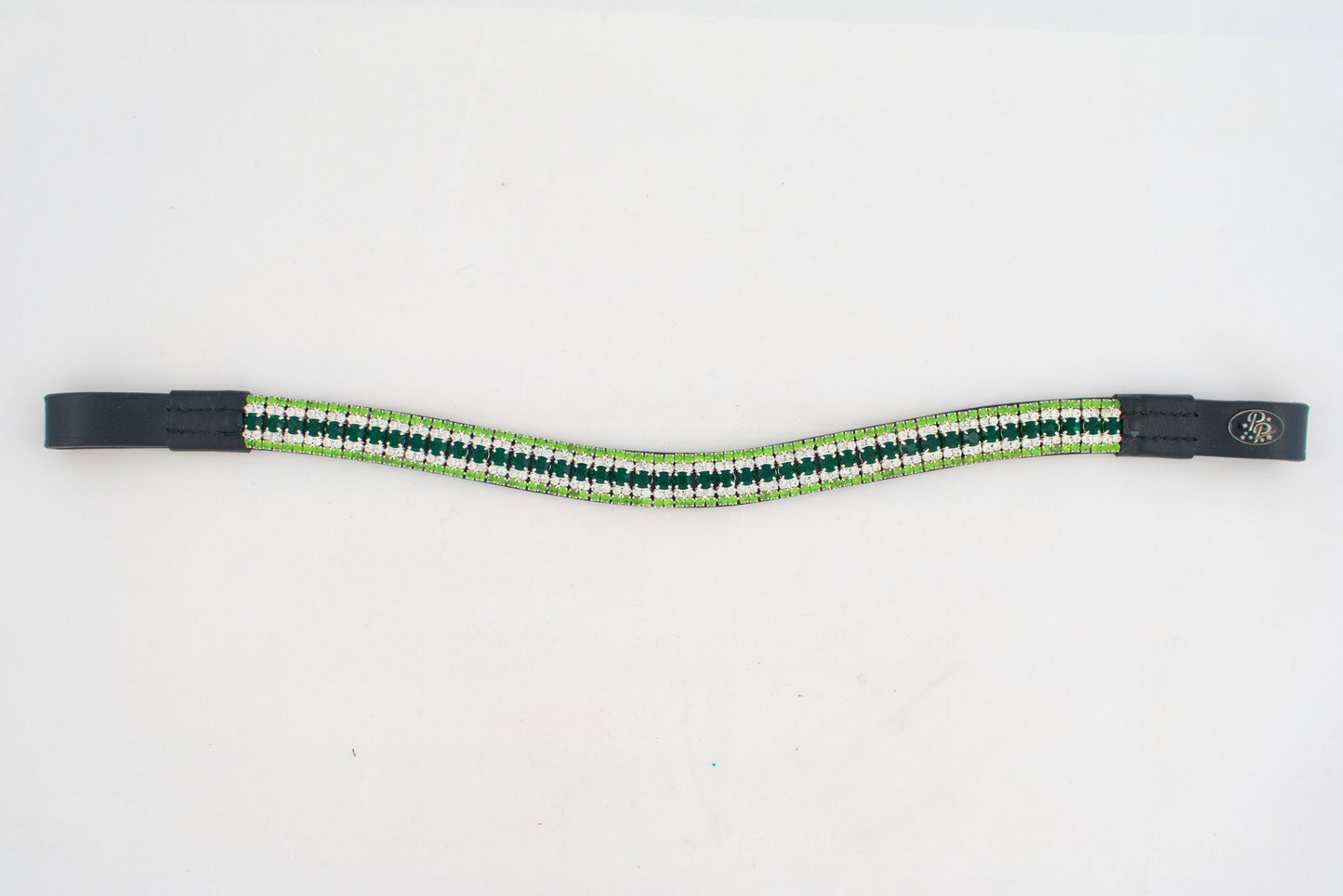 Black Leather Bling Browbands