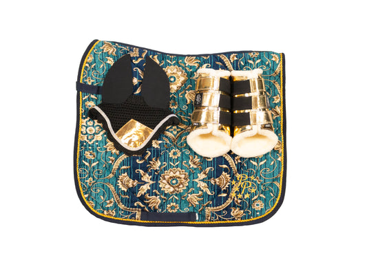 Turquoise Jacquard Dressage Set