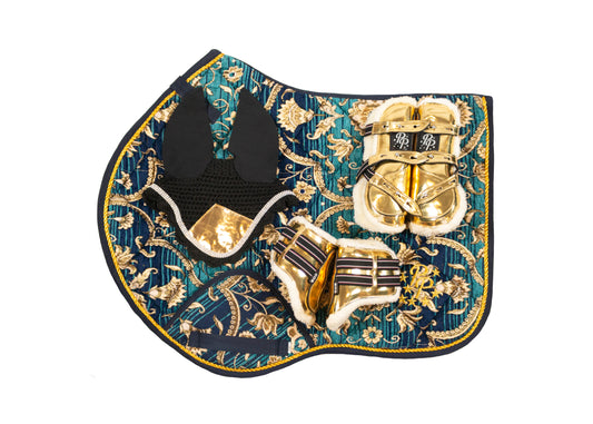 Turquoise Jacquard Jump Set