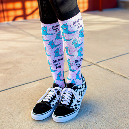 Dragons Need Love - Dreamers and Schemers Socks