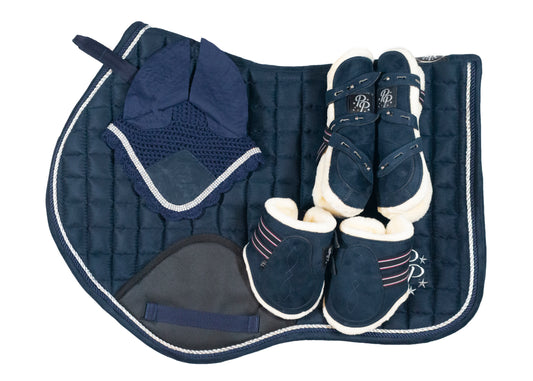 "Curacao" Navy Suede Jump Set