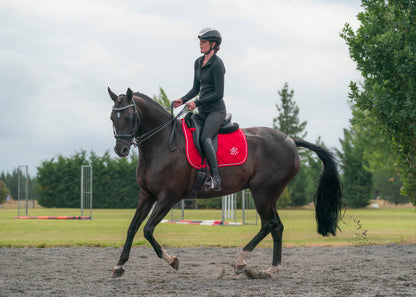Cherry Red Saddle Pads - Jump, GP, and Dressage cuts