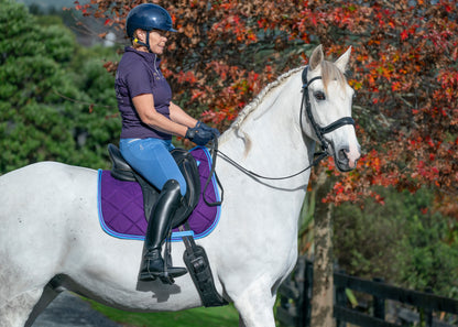 Limited Edition Hydrangea Saddle Pads - Jump, GP, and Dressage cuts