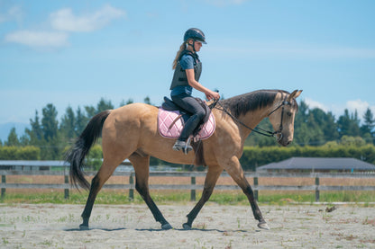 Blush Pink Satin Saddle Pads - Jump, GP, and Dressage cuts