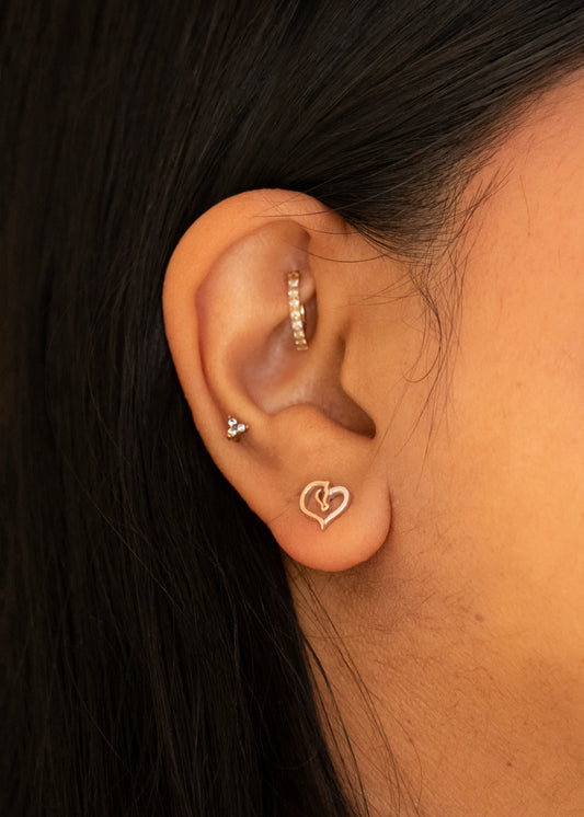 "Aroha" Sterling Silver Earrings