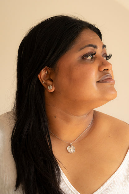 "Victorian Hoofprint" Sterling Silver Necklace