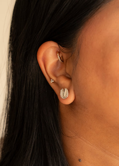 "Victorian Hoofprint" Sterling Silver Earrings