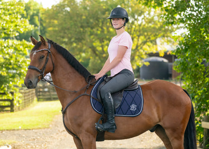 Navy Glitter GP Saddle Pad