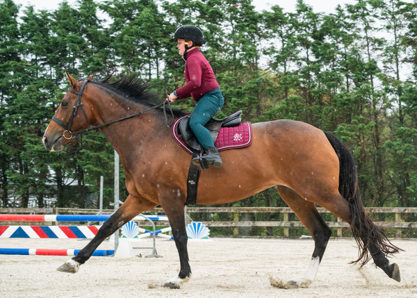 "Merlot" Burgundy Suede Jump Pad