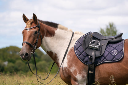 Navy Glitter Jump Saddle Pad