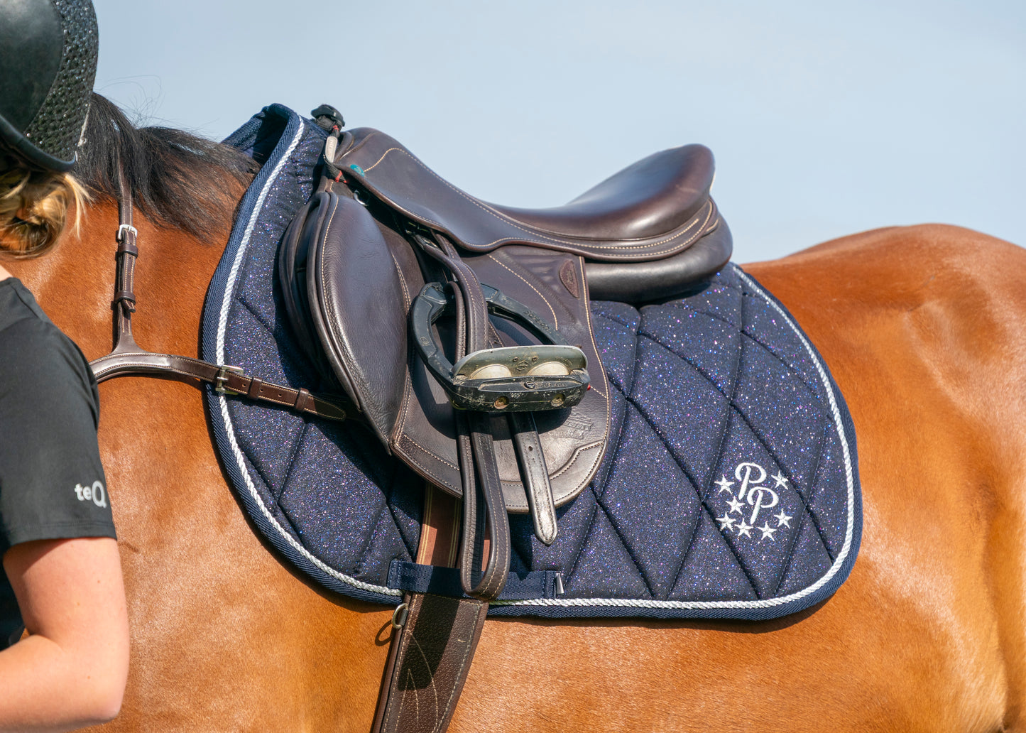 Navy Glitter GP Saddle Pad