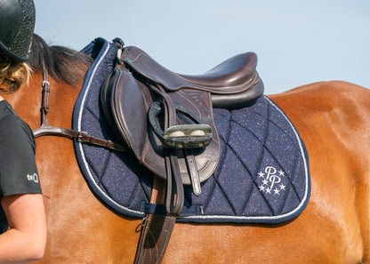 Navy Glitter GP Saddle Pad