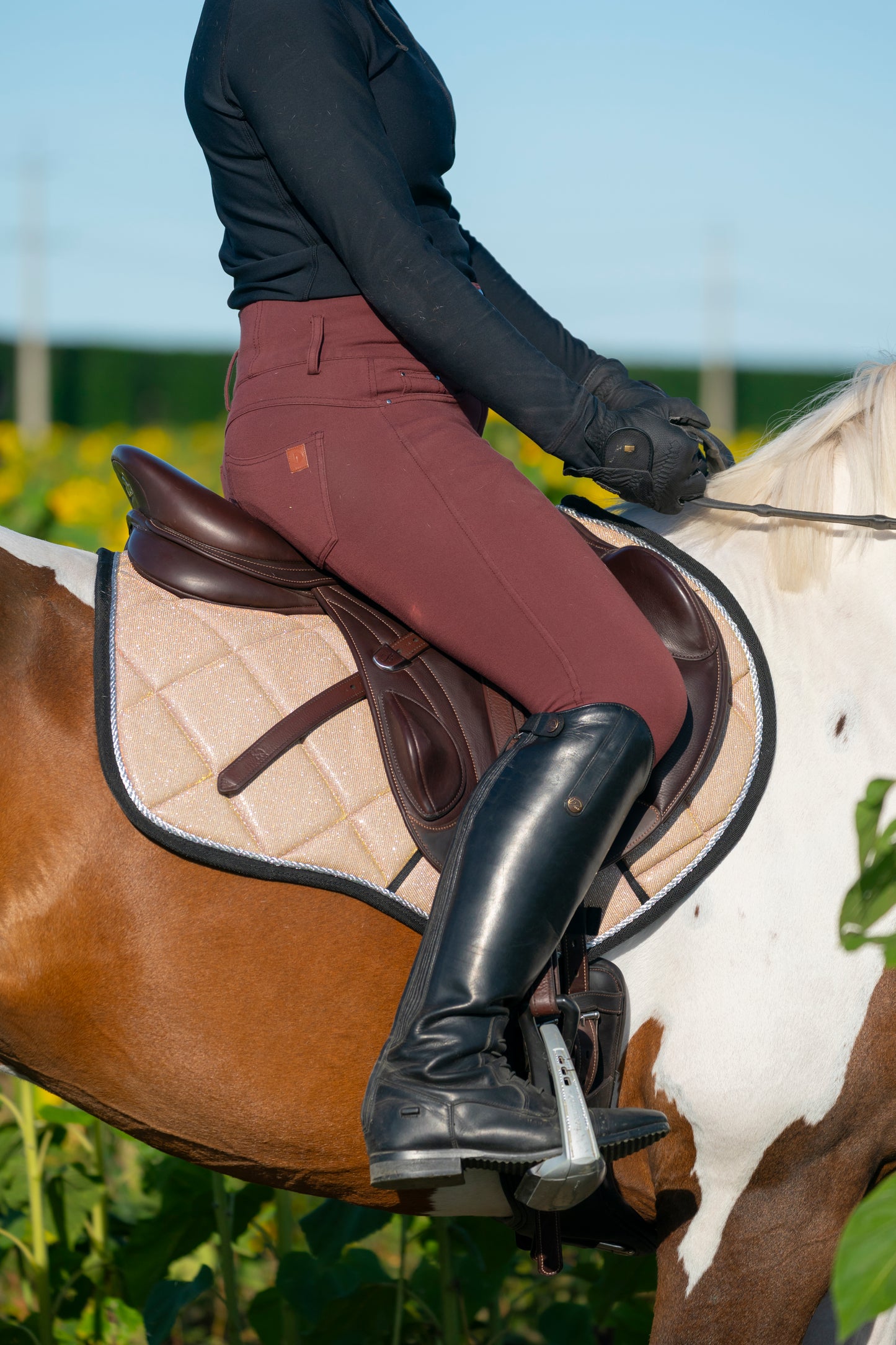 Tropical Sunset Colour Changing Saddle Pads - Jump, GP, and Dressage cuts