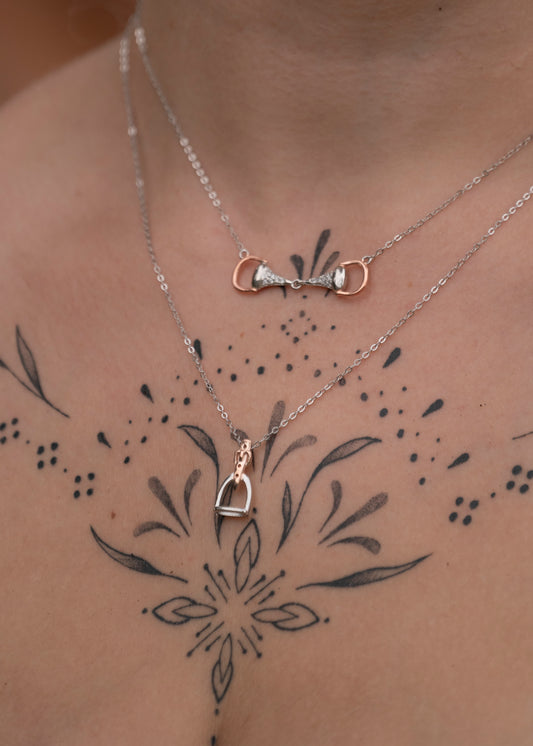 "English Stirrup" Sterling Silver Necklace