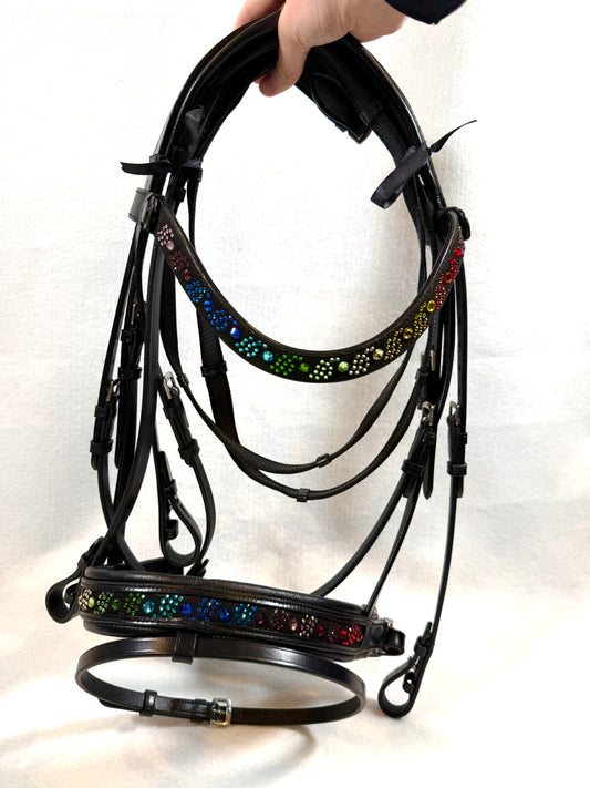 SAMPLE Rainbow Bling Bridle