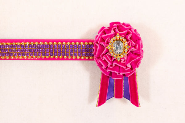 Magenta and Purple 13.5" Show Browband