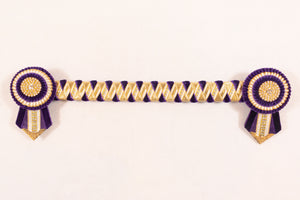Gold and Purple 13.5" Show Browband