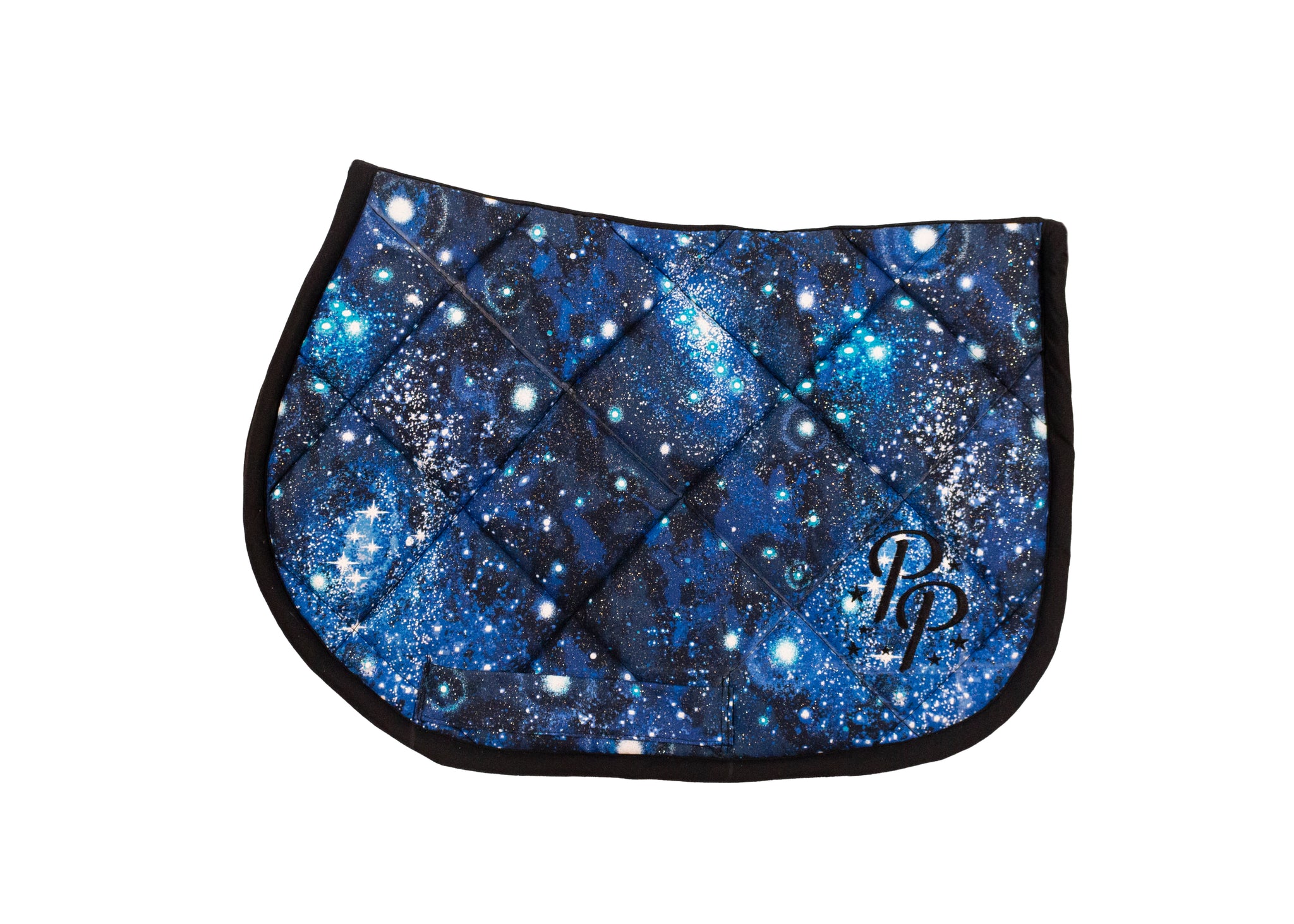 Handmade Blue Galaxy Shimmer Mini Saddle Pad