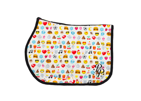 Handmade Emoji Patterned Small Pony Size GP Saddle Pad