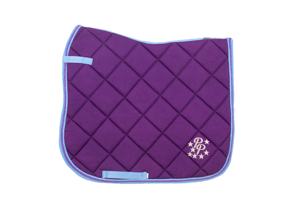 Limited Edition Hydrangea Saddle Pads - Jump, GP, and Dressage cuts