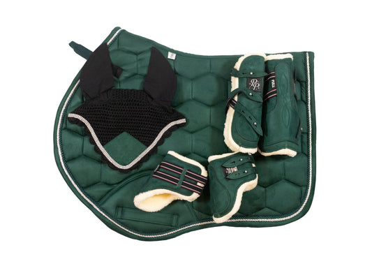 SECONDS "Absinthe" Hunter Green Suede Jump Set