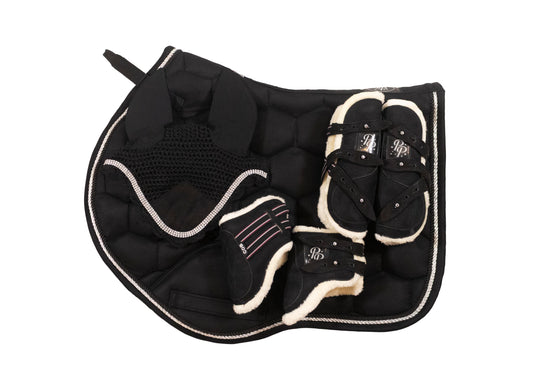 SECONDS "Sambuca" Black Suede Jump Set