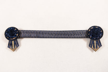 Navy and Gold 15" Show Browband