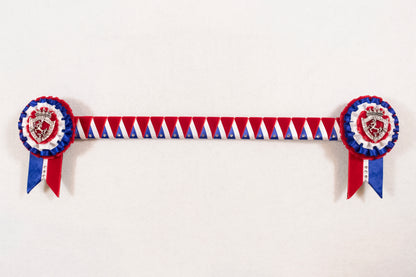 Red, White and Royal Blue 16" Show Browband